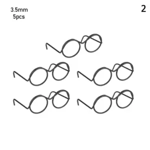 Retro Doll Glasses Set of 5 in Alloy Black 17 S09378ffe91fc438cad60966a38ad64a3p