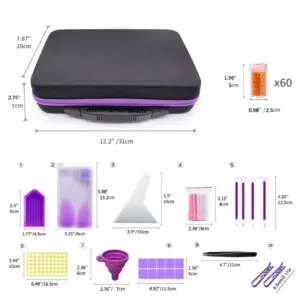 Large Capacity Diamond Painting Toolkit Set in 30/60/120 Slots 16 S09398583683f4ae4890bb1c74e294320W