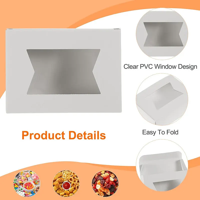 Mini Kraft Gift Boxes with Windows Set 4 Mini Kraft Gift Boxes with Windows Set - Image 4