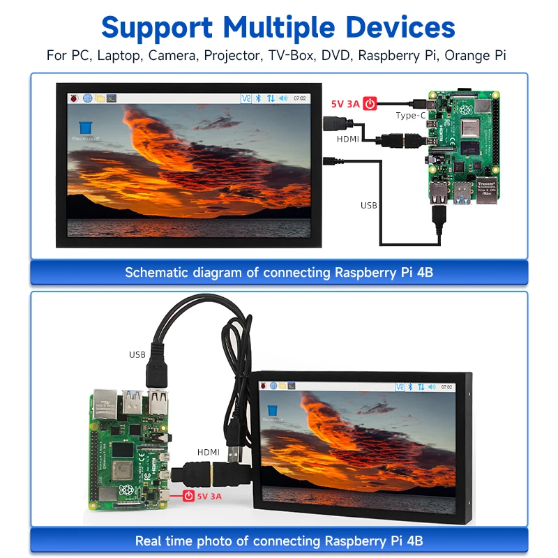 7-Inch Portable IPS Monitor with HDMI, VGA 4 7-Inch Portable IPS Monitor with HDMI, VGA - Image 4
