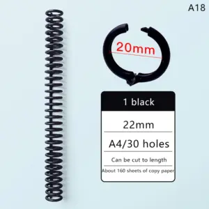 Vibrant Plastic Loose-Leaf Binding Rings Set 19 S09ab54df157047a6ae50cee296cd5ac57