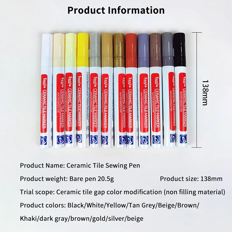 Waterproof Tile Grout Marker Pen Set 4 Waterproof Tile Grout Marker Pen Set - Image 4