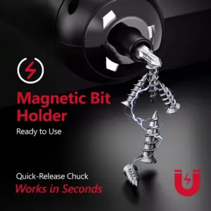 Black 16-Piece Smart Electric Screwdriver Set 8 S09b803de2f0e4961bd8b738765fdb446N