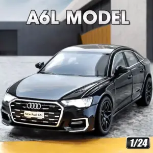 Black 1:24 Scale Diecast A6L Model Car