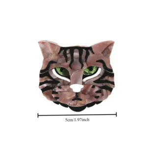 Green-Eyed Cat Brooch Acrylic Accessory 6 S09e5d46cf2f24ad79bc8f5bb3a3a03bel