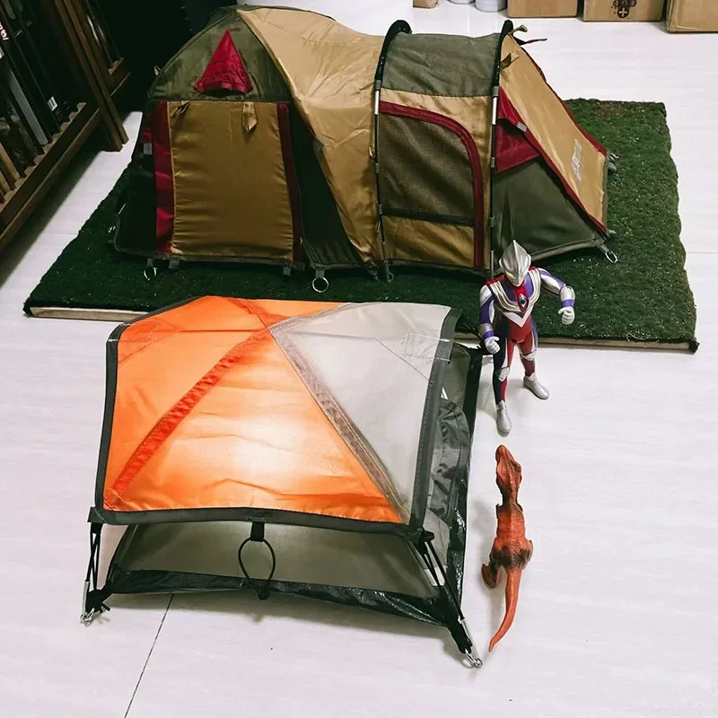 Miniature Orange and Beige RC Crawler Tent 6 Miniature Orange and Beige RC Crawler Tent - Image 6