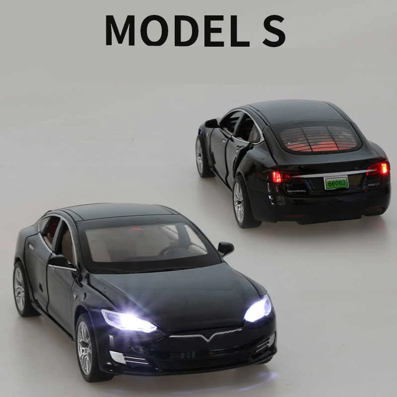 1:32 Scale Diecast Car Model of Tesla Model S/3 2 1:32 Scale Diecast Car Model of Tesla Model S/3 - Image 2