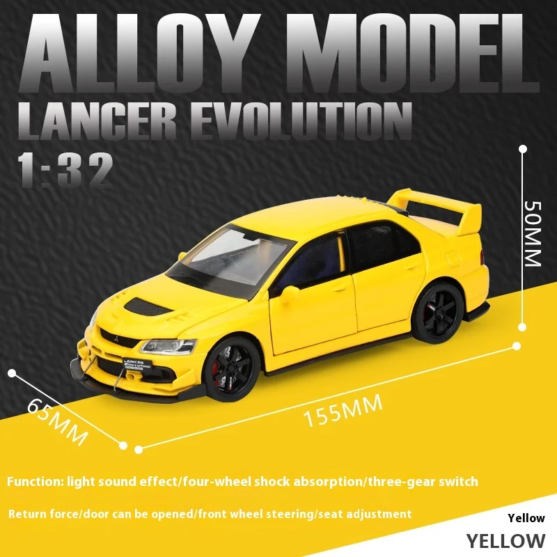 1:32 Mitsubishi Lancer Evolution Diecast Model 8 1:32 Mitsubishi Lancer Evolution Diecast Model - Image 8