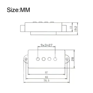 Open-Type P Bass Pickup for Precision Sound 10 S0aa788cb27bf4fafb2f14698ce95470eD