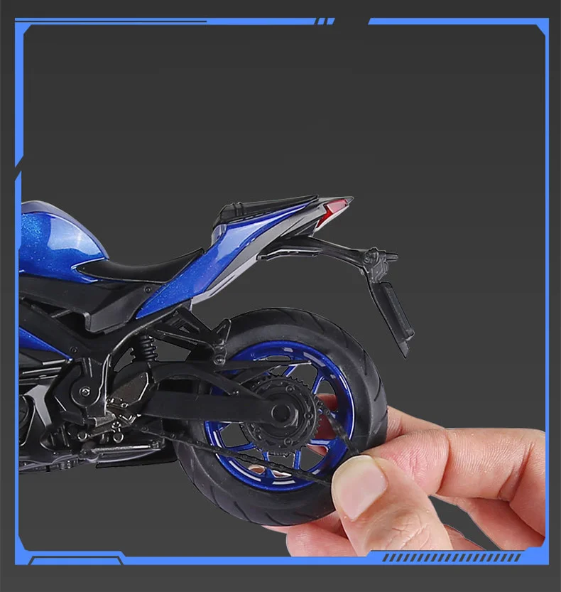 Yamaha YZF-R3 Diecast Motorcycle Model 1:12 Scale 6 Yamaha YZF-R3 Diecast Motorcycle Model 1:12 Scale - Image 6