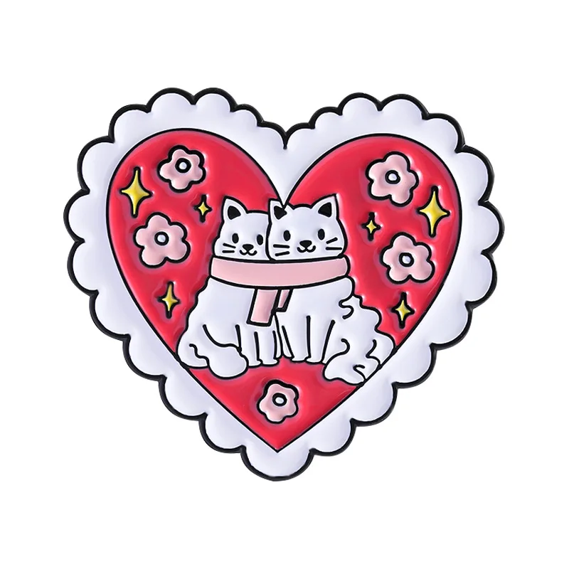 Cute Cat Love Brooch Set for Fashion 7 Cute Cat Love Brooch Set for Fashion - Image 7