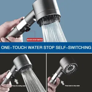 High-Pressure Handheld Shower Head with Filtration 13 S0b14c33cf00040a3917fde153a9f8621w