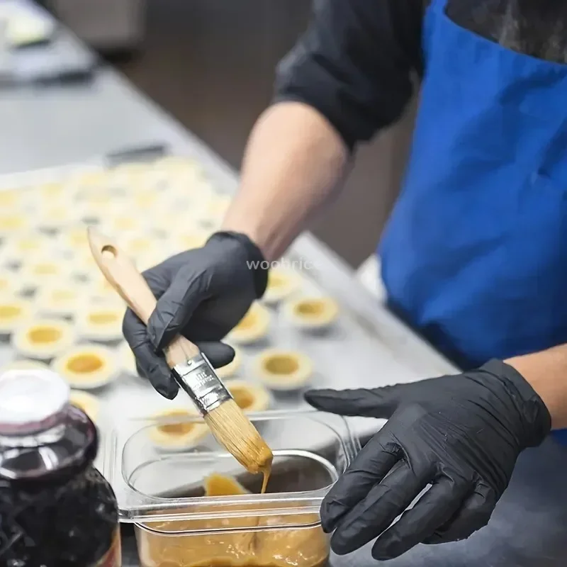 Black Disposable PVC Safety Gloves 50-100 pcs 2 Black Disposable PVC Safety Gloves 50-100 pcs - Image 2