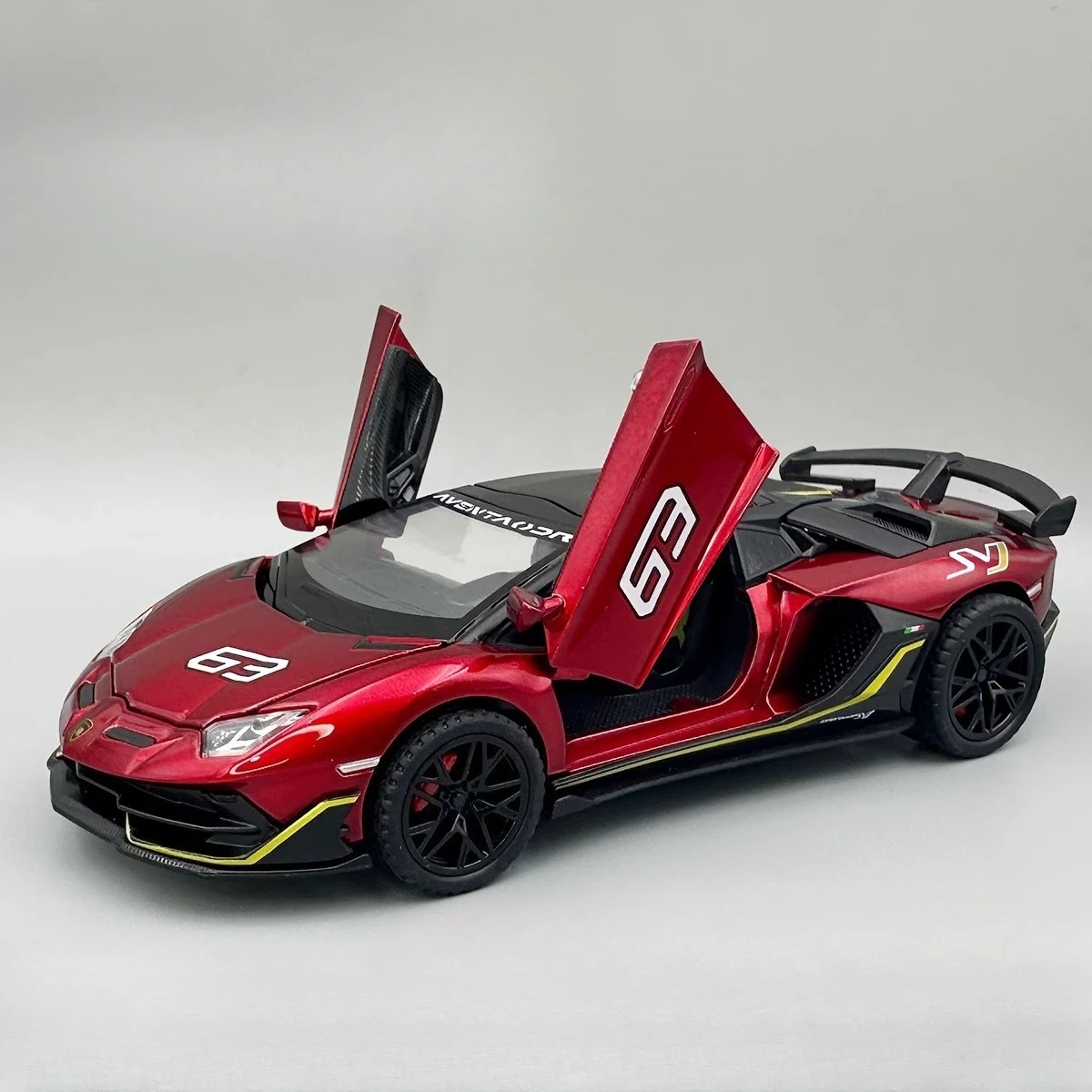 Vivid Yellow 1:32 Diecast SVJ 63 Model 7 Vivid Yellow 1:32 Diecast SVJ 63 Model - Image 7