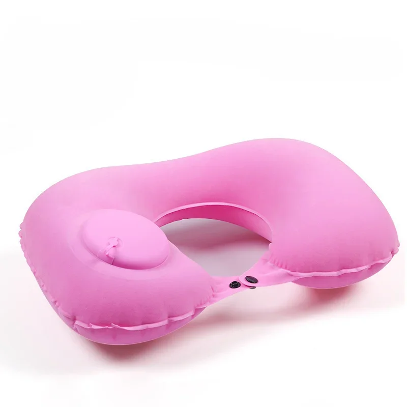Bright Teal Inflatable U-Shaped Travel Pillow 10 Bright Teal Inflatable U-Shaped Travel Pillow - Image 10