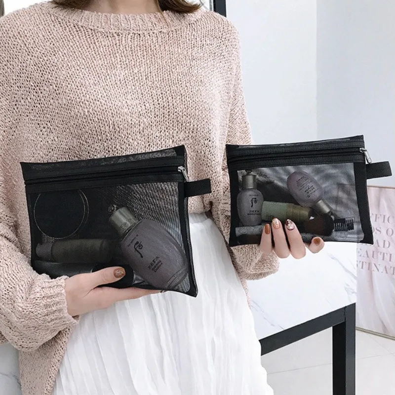 Large Capacity Mesh Cosmetic Bag for Travel 3 Large Capacity Mesh Cosmetic Bag for Travel - Image 3