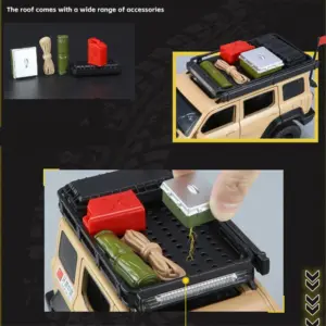 Black 1:24 Off-Road SUV Model with Sound & Light 12 S0b5268f72cff43fd82a2570dc677db58m