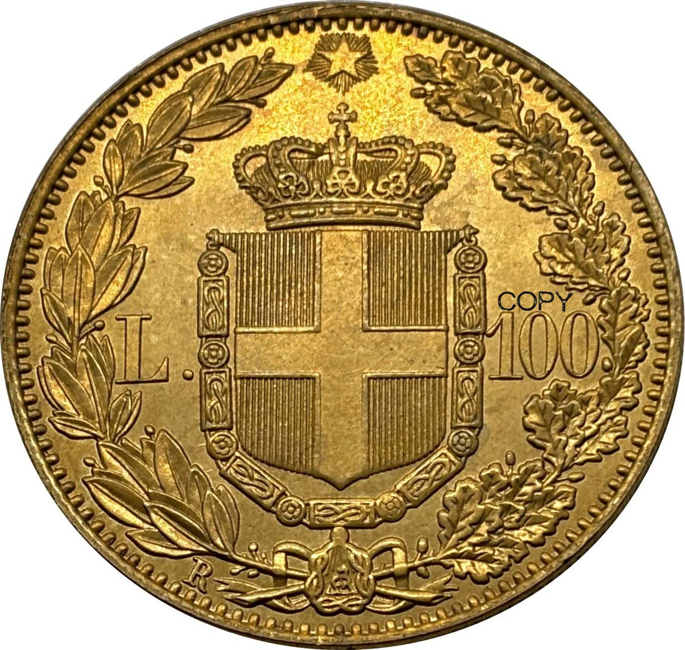Italy 1891 Umberto I Vintage Medal Replica 2 Italy 1891 Umberto I Vintage Medal Replica - Image 2