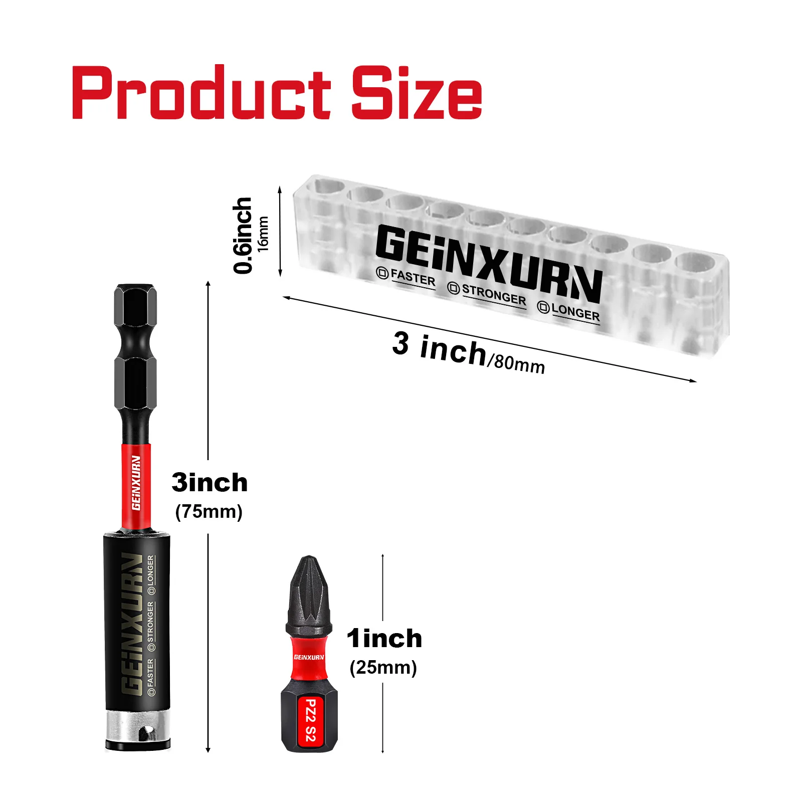 PZ2 Impact Screwdriver Bit Set with Magnetic Tips 2 PZ2 Impact Screwdriver Bit Set with Magnetic Tips - Image 2