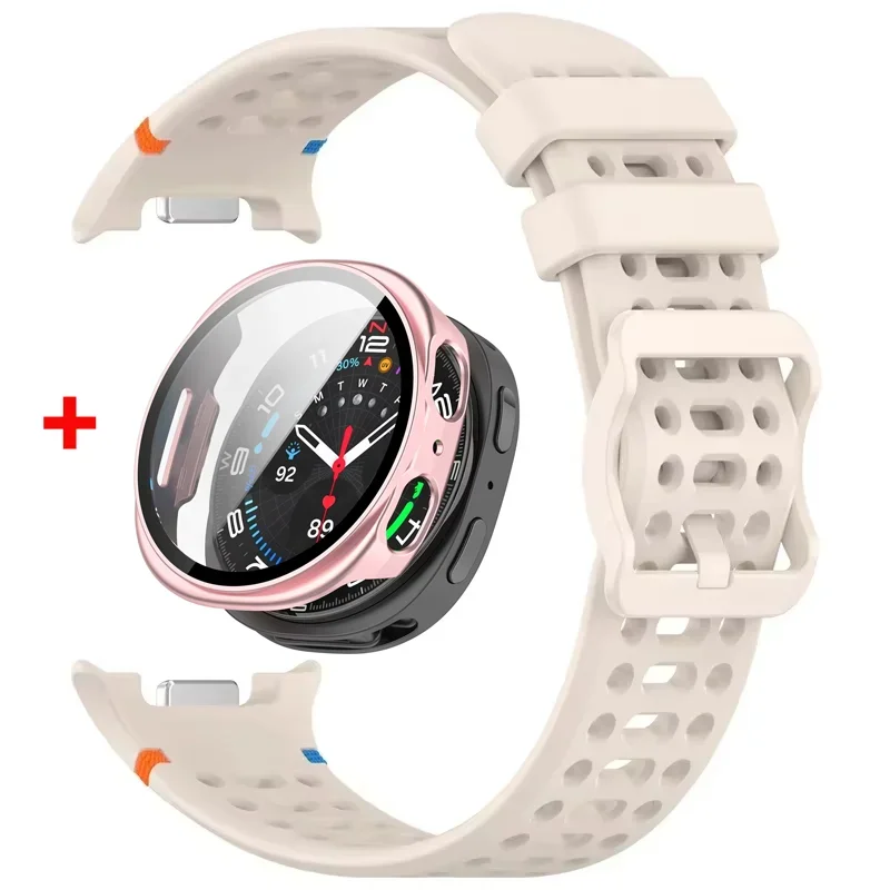 Vibrant Orange Silicone Strap for Galaxy Watch 8 8 Vibrant Orange Silicone Strap for Galaxy Watch 8 - Image 8