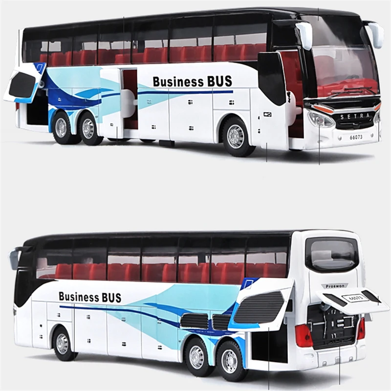 Red Diecast Airport Bus Model 1:32 Scale 4 Red Diecast Airport Bus Model 1:32 Scale - Image 4