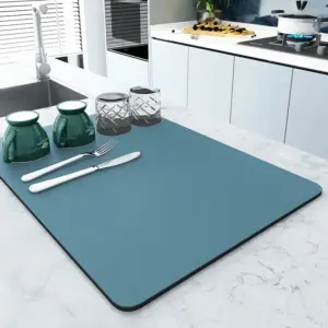 Black Kitchen Drain Mat with High Absorbency 17 S0be05d1a30f24e309e3fa06782184feaE