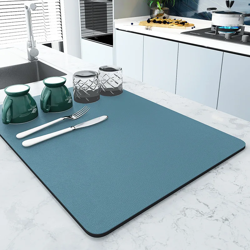 Black Kitchen Drain Mat with High Absorbency 8 Black Kitchen Drain Mat with High Absorbency - Image 8