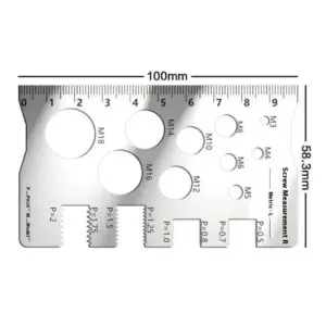 Stainless Steel Screw Gauge Set 0-80mm 13 S0be6904f27694930b9784929e09e4d08P