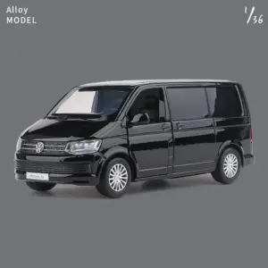 Black VW Multivan T6 Miniature Model 1:36 Scale 17 S0bed7d9cb77f4eb3826bee0b39fb710bx