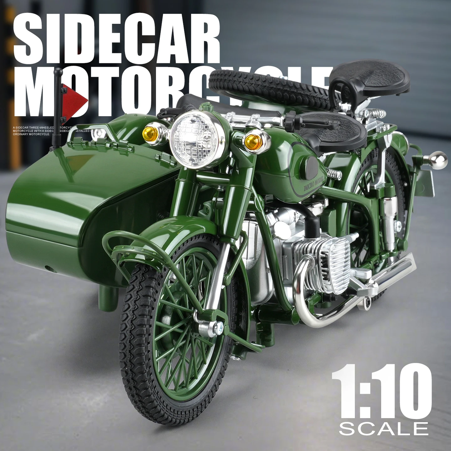 1:10 Scale Die-Cast Off-Road Motorcycle Model 3 1:10 Scale Die-Cast Off-Road Motorcycle Model - Image 3