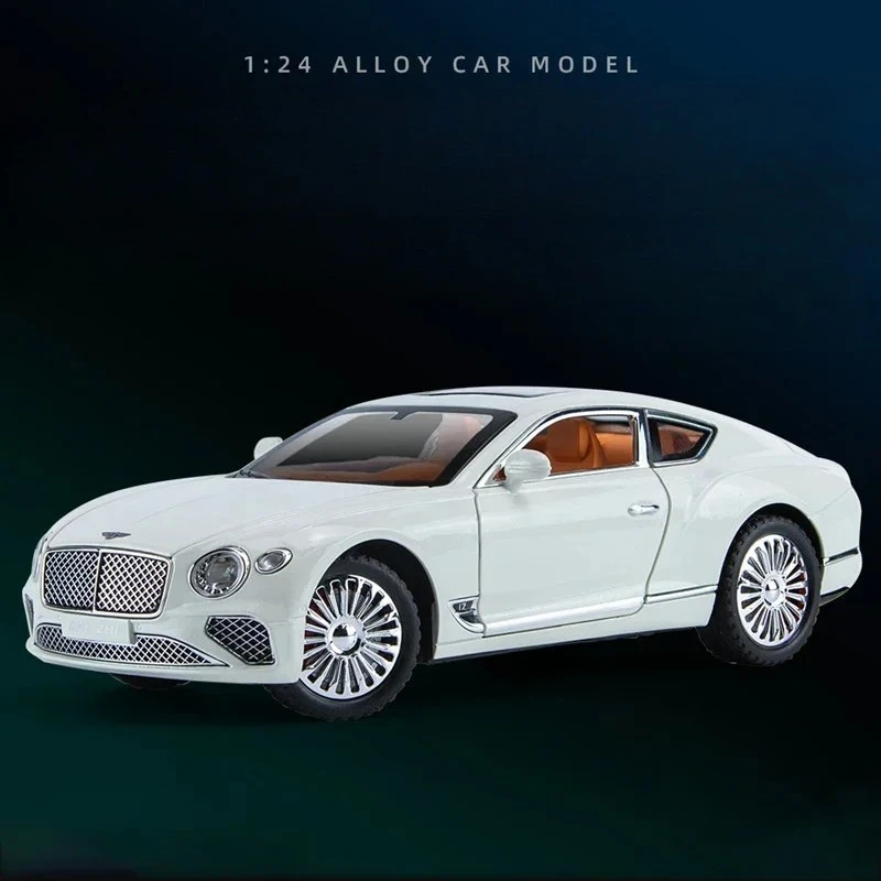 White 1:24 Bentley Continental GT Diecast Model 4 White 1:24 Bentley Continental GT Diecast Model - Image 4