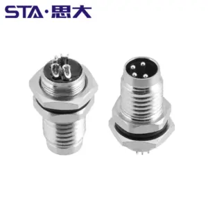 M8 Circular Connector with Gold Pins 7 S0c396fdfed954272b77597fe218a1a99T