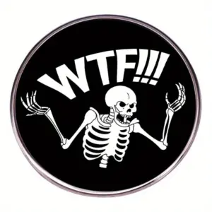 Irritable Skull Brooch for Unisex Fashion