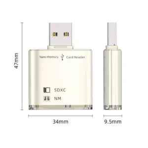 Premium USB 3.0 Dual Card Reader for SD/HD/MN 10 S0cb1be24827b472ab6a55f1638ace850f
