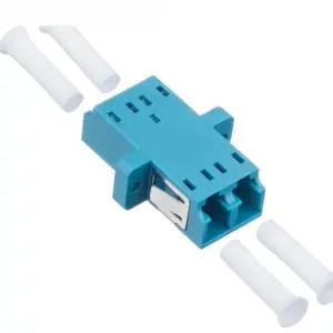 Blue LC-LC Duplex Fiber Optic Flange Adapter 10 S0cb4b9ea87004cbfb75c4ef11abbc7daV