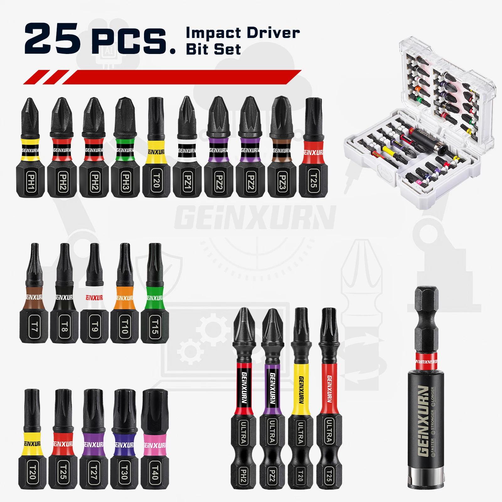 Impact Screwdriver Set with Magnetic Tips 7 Impact Screwdriver Set with Magnetic Tips - Image 7