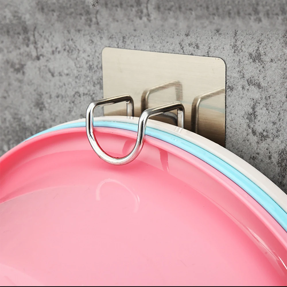 Stainless Steel Wash Basin Hooks Set 5 Stainless Steel Wash Basin Hooks Set - Image 5