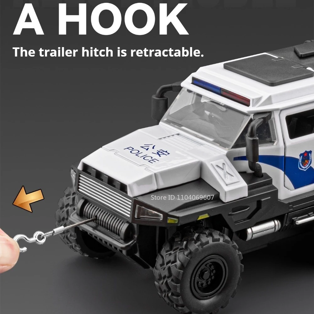 1:32 Scale Conqueror Police Car Model 5 1:32 Scale Conqueror Police Car Model - Image 5