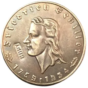 1934 Friedrich Schiller Coin Replica