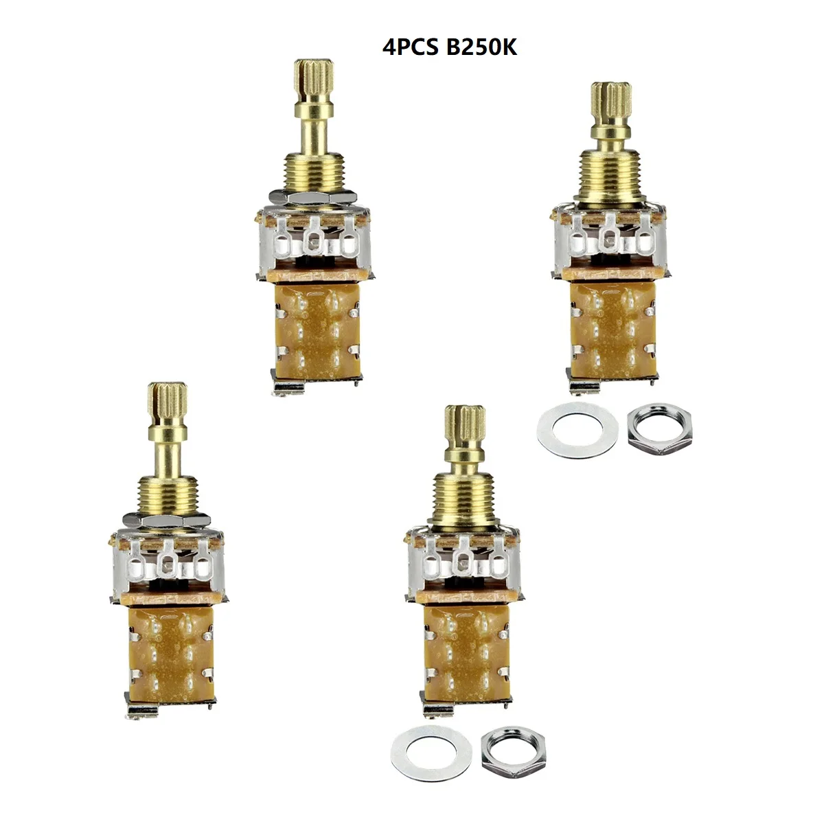 Durable Push-Push Guitar Potentiometers Set 10 Durable Push-Push Guitar Potentiometers Set - Image 10