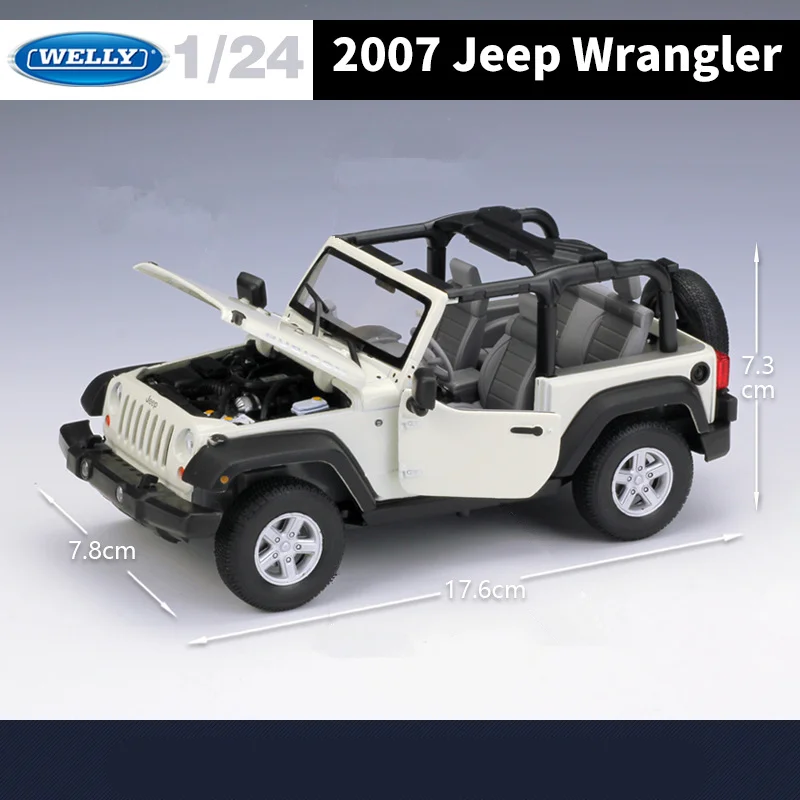 WELLY Jeep Wrangler Rubicon 1:24 Diecast Model 4 WELLY Jeep Wrangler Rubicon 1:24 Diecast Model - Image 4