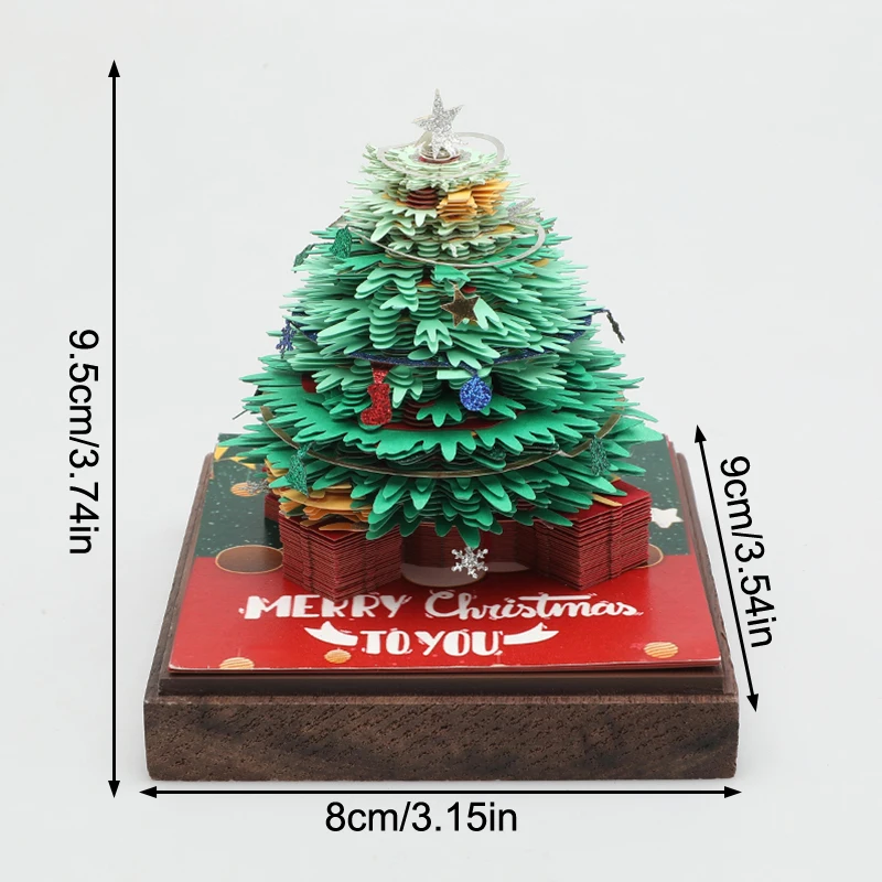 Festive 3D Christmas Tree Paper Model Calendar 5 Festive 3D Christmas Tree Paper Model Calendar - Image 5