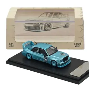 Blue Wide-Body Diecast Car Model 1/64 Scale 7 S0d82ce41ea0048fcaa4e48dc3d494810P