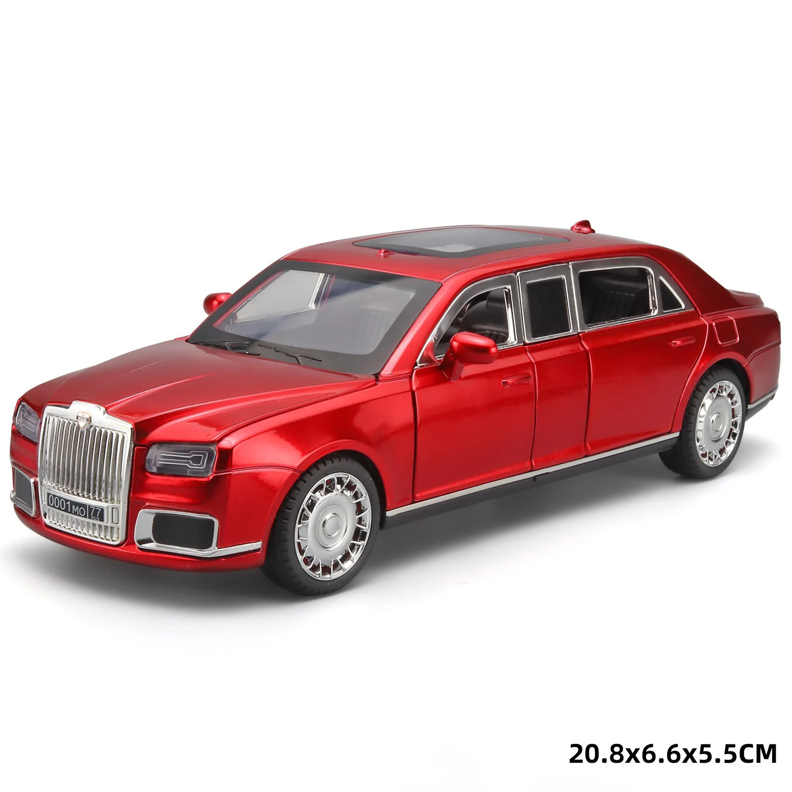 Aurus Senat 1:24 Diecast Model in Glossy Black 6 Aurus Senat 1:24 Diecast Model in Glossy Black - Image 6