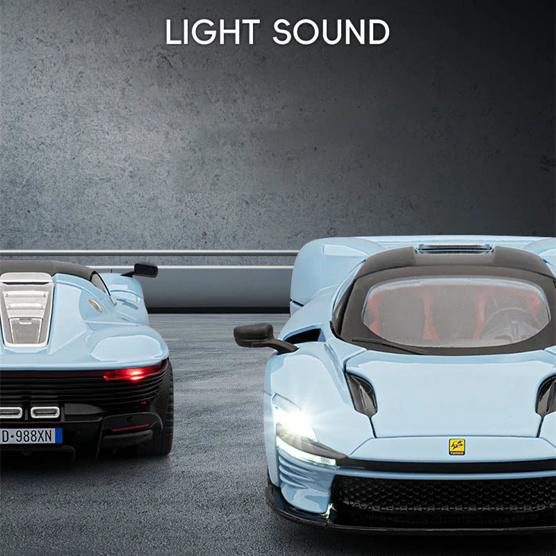 1:32 Red Diecast Sports Car Model 3 1:32 Red Diecast Sports Car Model - Image 3