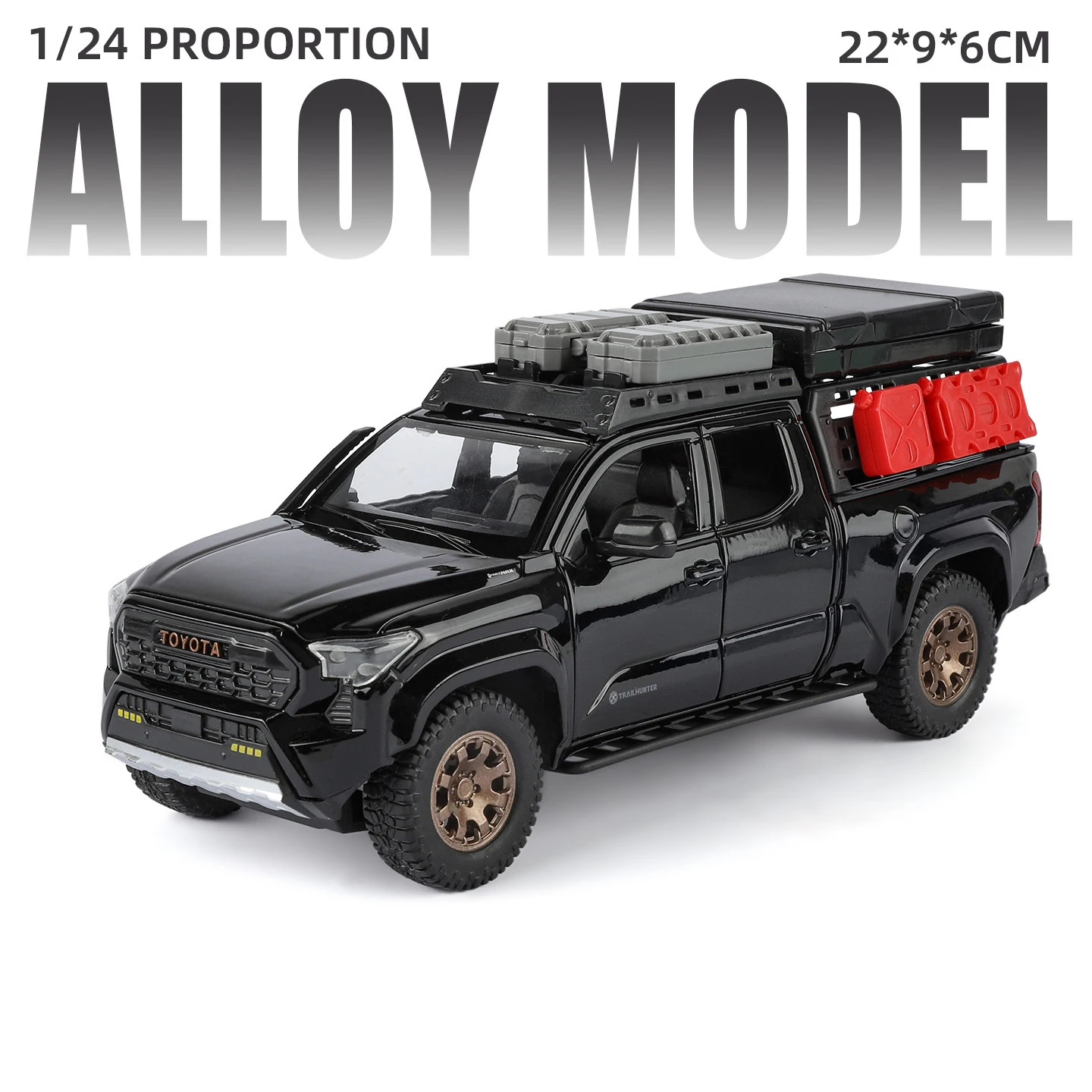 1:24 Toyota Tacoma Diecast Model with Sound & Lights 8 1:24 Toyota Tacoma Diecast Model with Sound & Lights - Image 8