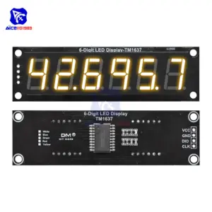 6-Digit Color TM1637 LED Display Module 16 S0e44b2b5cd9b44feb4d89a12ecf6c160n