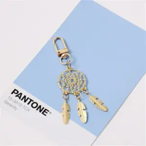 Elegant Dream Catcher Keychain in Champagne Gold 16 S0e5e770e4c4d4d68a9497737a4a07ab2V