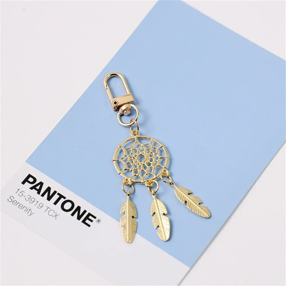 Elegant Dream Catcher Keychain in Champagne Gold 7 Elegant Dream Catcher Keychain in Champagne Gold - Image 7