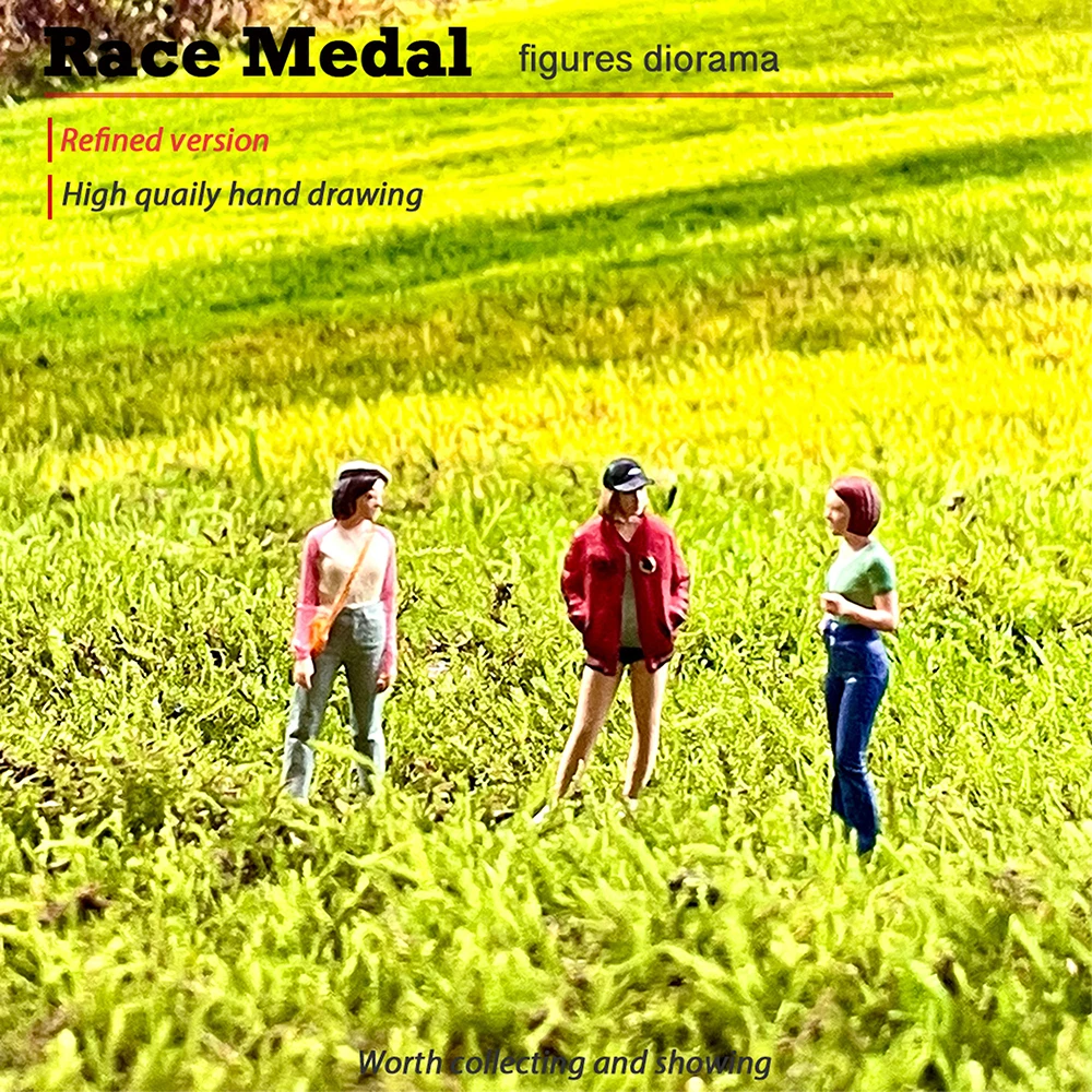 Set of 3 Fashionable Miniature Women Figures 2 Set of 3 Fashionable Miniature Women Figures - Image 2